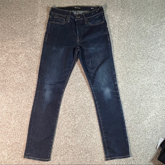 Madewell Denim - Madewell Skinny Mid Rise 9” Dark Wash Jeans Size 30x30